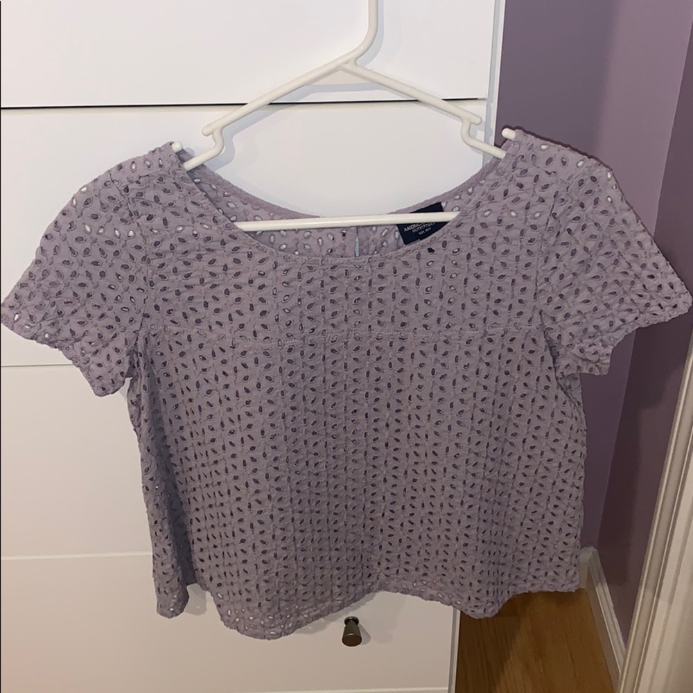 American Eagle Purple Top